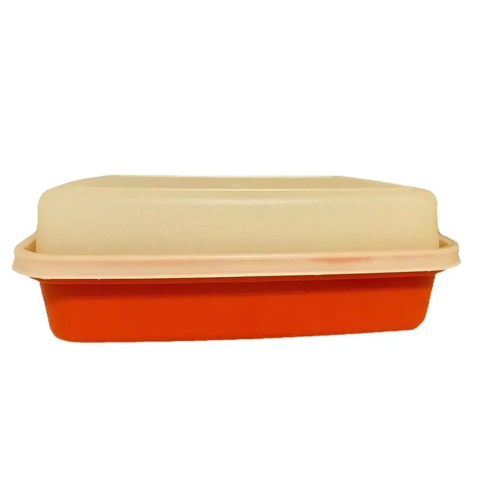 Vintage Tupperware Large Season Serve Marinade Container Paprika Red #1294